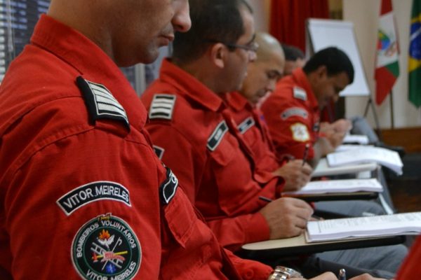 ABVESC: Bombeiros Voluntários participam de curso de Gestão de Riscos. 0