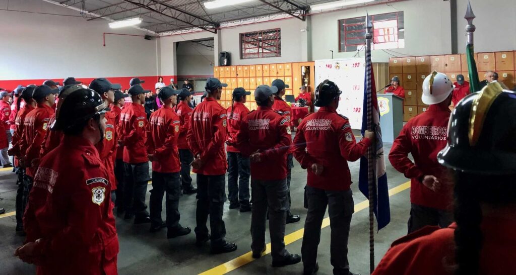 Cerimônia de formatura dos Bombeiros Voluntários de Caçador